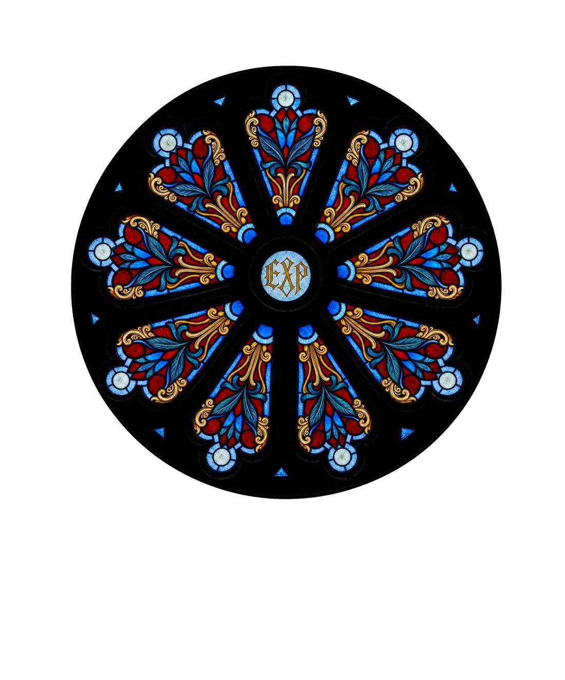 Витраж-розетка